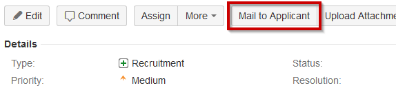 Náhled náborového procesu v systému Jira