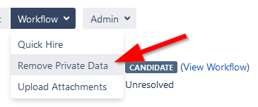 Náhled náborového procesu v systému Jira